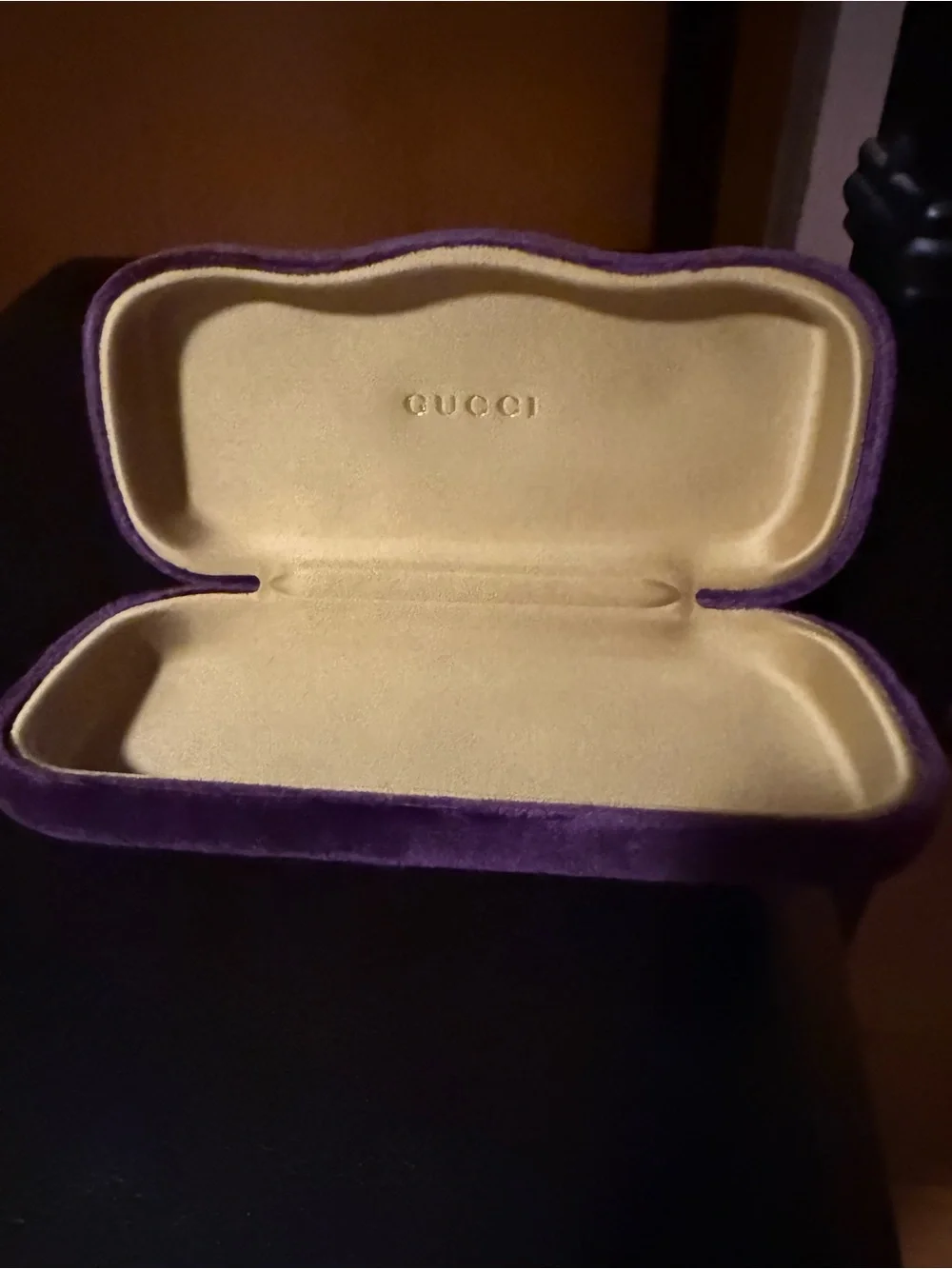 Gucci Purple Velvet Eyeglass Case